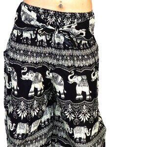 Imperial Elephant Pants black and white